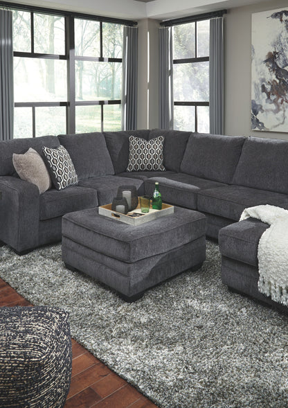 Tracling - Oversized Accent Ottoman - Slate