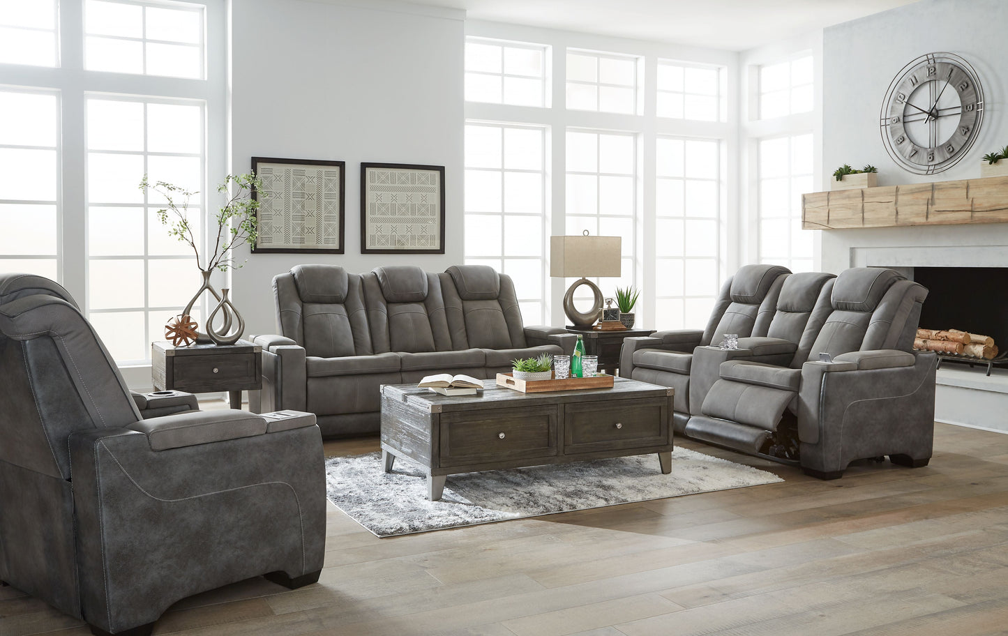 Next-Gen Durapella - Power Reclining Living Room Set