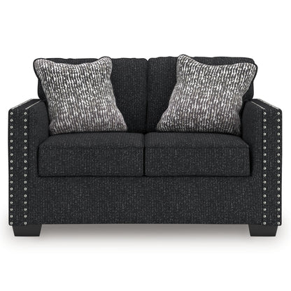 Jasmine Peaks - Loveseat - Coal