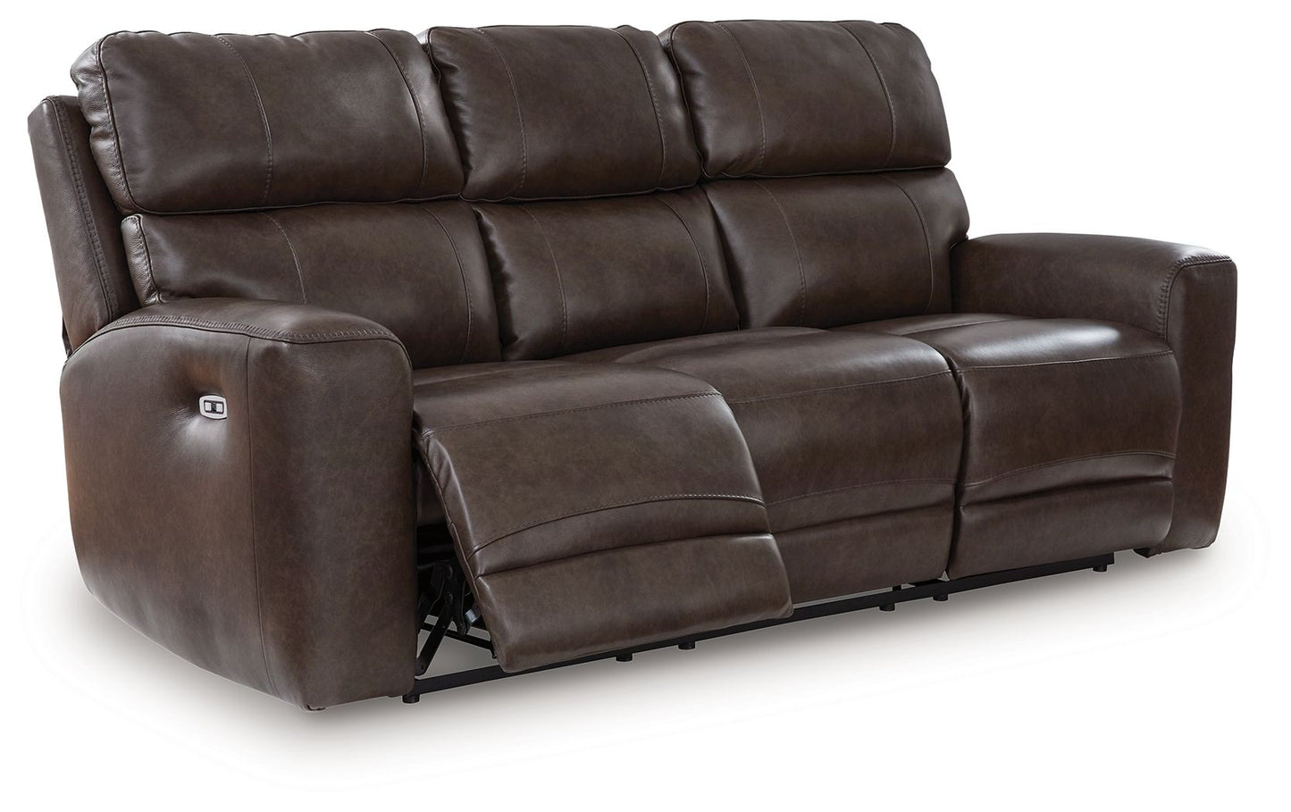 Crossplex - Smoke - Power Recline Sofa With Adjustable Headrest