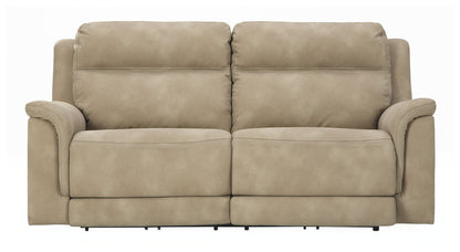 Modern Microfiber Sofa - Slate