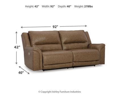 Trasimeno - Caramel - 2 Seat Power Reclining Sofa