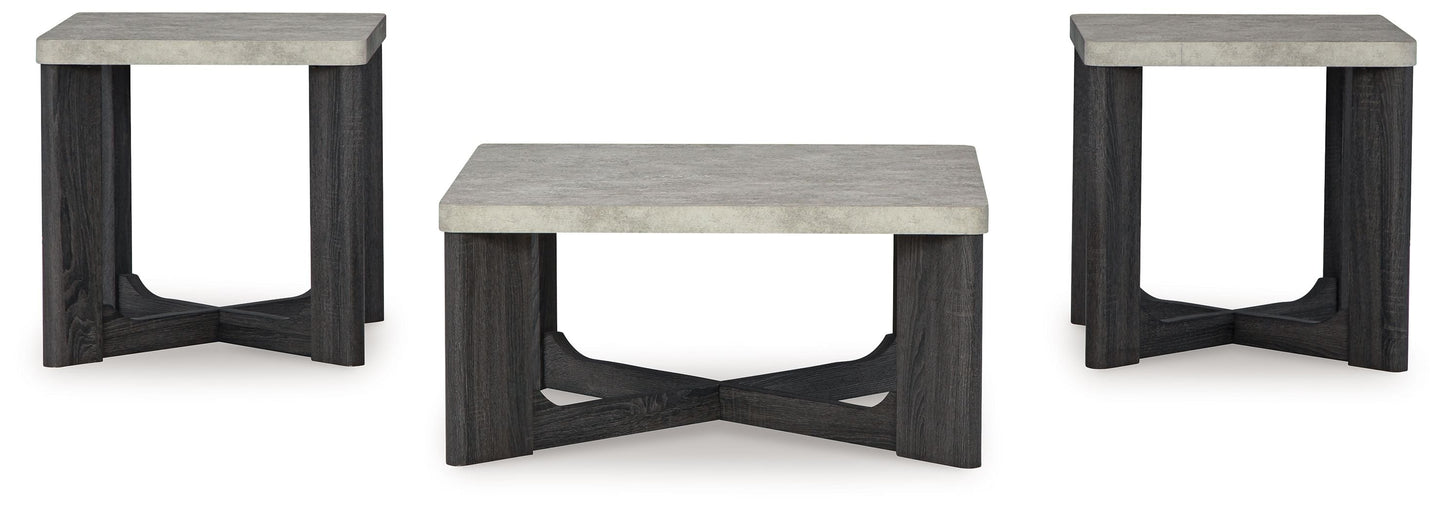 Sharstorm - Occasional Table Set (Set of 3) - Two-tone Gray