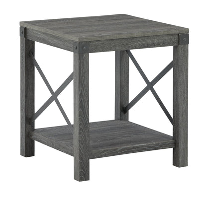 Freedan - 3 Pc. - Coffee Table, 2 End Tables - Grayish Brown
