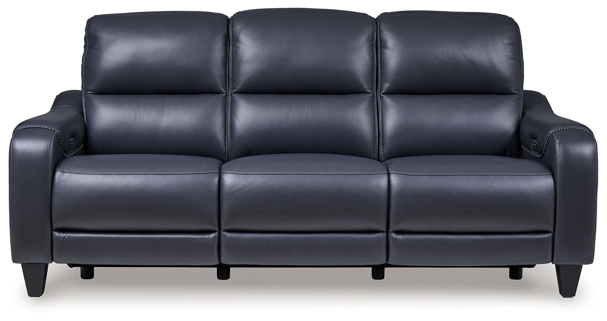 Modern Leather Match Sofa