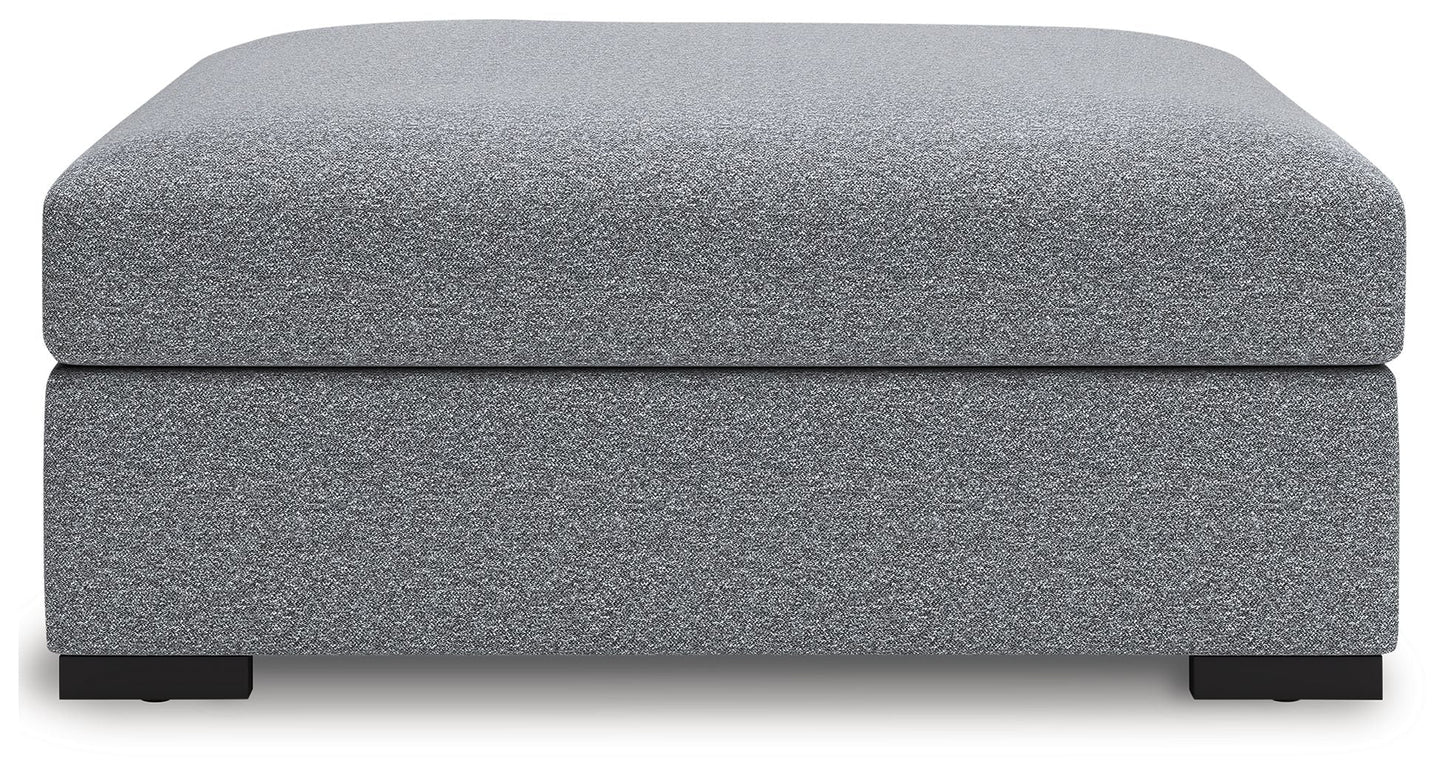 Bealton - Oversized Accent Ottoman - Salt And Pepper
