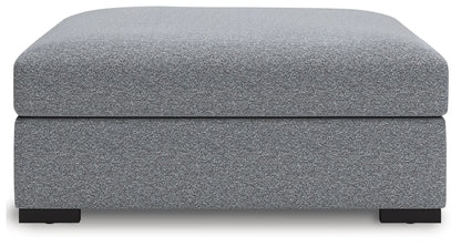 Bealton - Oversized Accent Ottoman - Salt And Pepper