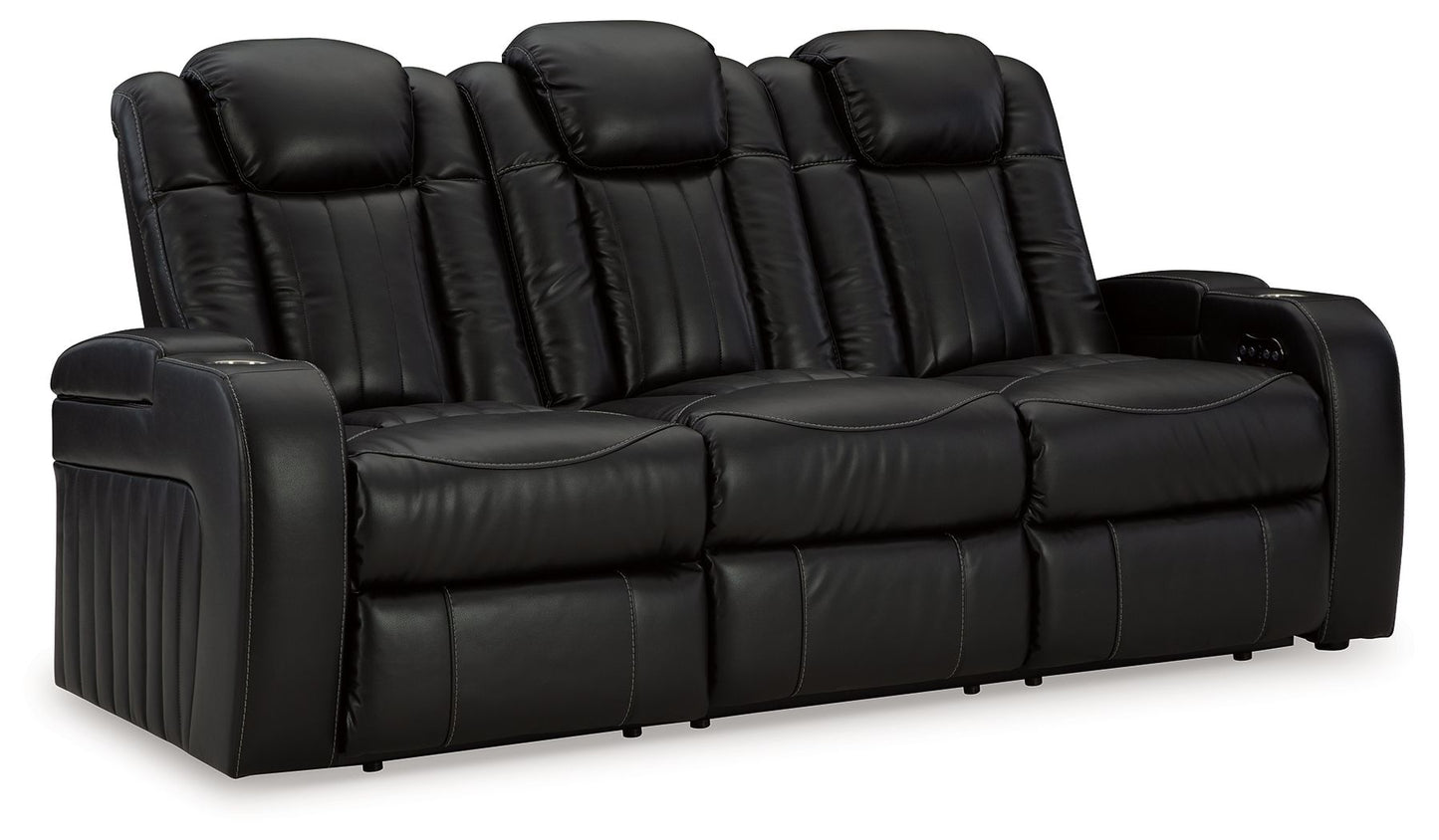 Black Storage Reclining Sofa And Loveseat - view 5