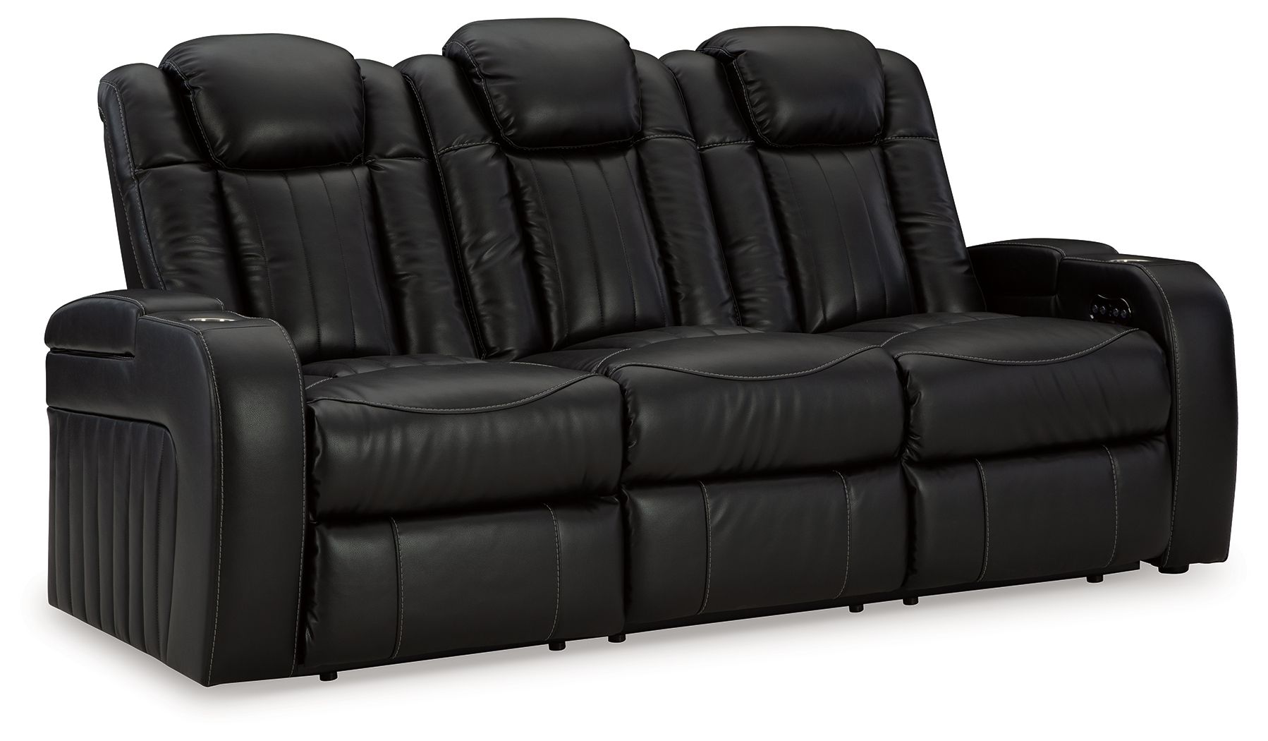 Black Storage Reclining Sofa And Loveseat - view 5